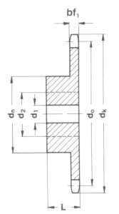 Simplex Sprockets 16B-1 with hardened teeth