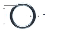 Welded round ring