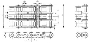 triplex roller chain