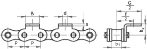 rollenkette k1 einseitig